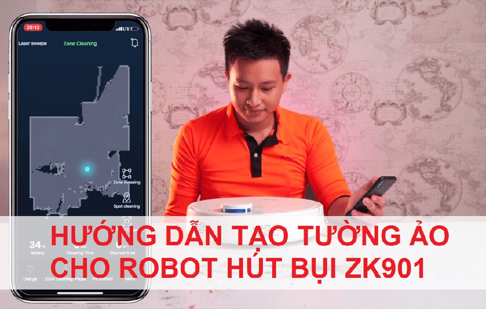 Hoàn toàn không còn phải lo lắng về bụi bẩn trên sàn nhà với robot hút bụi Liectroux ZK